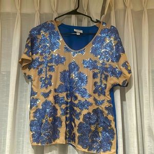 100% Polyester Sequence Top